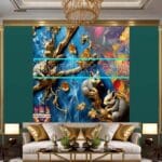 Squirrel Face Gold Frame
Artistic Digital Wall Art Home _14 - Image 3