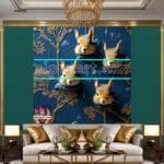 Squirrel Face Gold Frame
Artistic Digital Wall Art Home _141 - Image 3