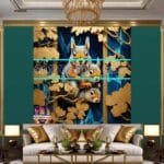 Squirrel Face Gold Frame
  Artistic Digital Wall Art Home _18 - Image 3