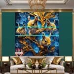 Squirrel Face Gold Frame
  Artistic Digital Wall Art Home _23 - Image 3