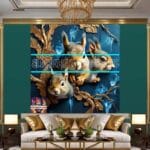 Squirrel
Face Gold Frame Artistic Digital Wall Art Home _03 - Image 3