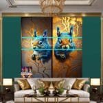 Squirrel Face Gold Frame
  Artistic Digital Wall Art Home _31 - Image 3