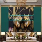 Squirrel Face Gold Frame
  Artistic Digital Wall Art Home _36 - Image 3