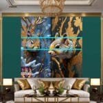 Squirrel Face Gold Frame
  Artistic Digital Wall Art Home _37 - Image 3
