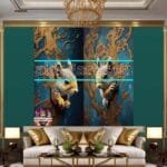Squirrel Face Gold Frame
  Artistic Digital Wall Art Home _38 - Image 3