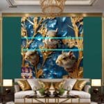 Squirrel
Face Gold Frame Artistic Digital Wall Art Home _04 - Image 3