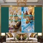 Squirrel Face Gold Frame
  Artistic Digital Wall Art Home _41 - Image 3
