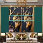 Squirrel Face Gold Frame
Artistic Digital Wall Art Home _43 - Image 3