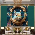 Squirrel
  Face Gold Frame Artistic Digital Wall Art Home _53 - Image 3