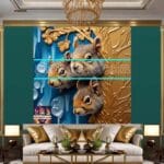 Squirrel Face Gold Frame
Artistic Digital Wall Art Home _06 - Image 3