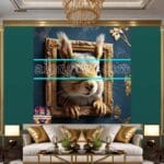 Squirrel
Face Gold Frame Artistic Digital Wall Art Home _61 - Image 3