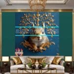 Squirrel
Face Gold Frame Artistic Digital Wall Art Home _63 - Image 3