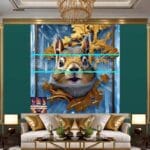Squirrel Face Gold Frame
Artistic Digital Wall Art Home _73 - Image 3