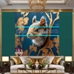 Squirrel Face Gold Frame
Artistic Digital Wall Art Home _74 - Image 3