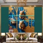 Squirrel Face Gold Frame
Artistic Digital Wall Art Home _09 - Image 3