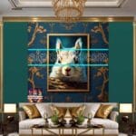 Squirrel Face Gold Frame
Artistic Digital Wall Art Home _95 - Image 3