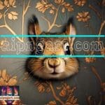 Squirrel Face Gold Frame
Artistic Digital Wall Art Home _105