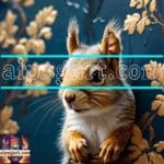 Squirrel Face Gold Frame
Artistic Digital Wall Art Home _110