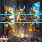 Squirrel Face Gold Frame
Artistic Digital Wall Art Home _13