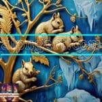 Squirrel Face Gold Frame
Artistic Digital Wall Art Home _19