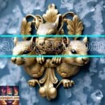 Squirrel
Face Gold Frame Artistic Digital Wall Art Home _22
