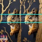 Squirrel Face Gold Frame
Artistic Digital Wall Art Home _43
