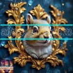 Squirrel Face Gold Frame
Artistic Digital Wall Art Home _48