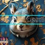 Squirrel
  Face Gold Frame Artistic Digital Wall Art Home _49