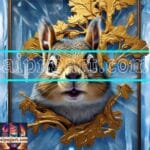 Squirrel Face Gold Frame
Artistic Digital Wall Art Home _73