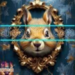 Squirrel Face Gold Frame
  Artistic Digital Wall Art Home _79