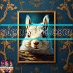 Squirrel Face Gold Frame
Artistic Digital Wall Art Home _95