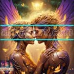 Couple
Love Golden Artistic weather Wall Art Home Decor _99