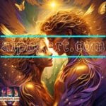 Couple
Love Golden Artistic weather Wall Art Home Decor _14