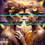Couple
Love Golden Artistic weather Wall Art Home Decor _03