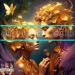 Couple
  Love Golden Artistic Abstract Wall Art Home Decor _30
