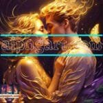 Couple
  Love Golden Artistic Abstract Wall Art Home Decor _33