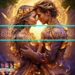 Couple
  Love Golden Artistic Abstract Wall Art Home Decor _39