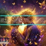 Couple
  Love Golden Artistic Abstract Wall Art Home Decor _47