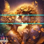 Couple
Love Golden Artistic weather Wall Art Home Decor _06