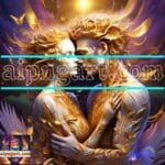 Couple
  Love Golden Artistic Abstract Wall Art Home Decor _66
