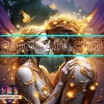 Couple
  Love Golden Artistic Abstract Wall Art Home Decor _70