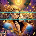 Couple
  Love Golden Artistic Abstract Wall Art Home Decor _71