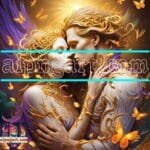 Couple
  Love Golden Artistic Abstract Wall Art Home Decor _73