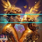 Couple
Love Golden Artistic weather Wall Art Home Decor _08