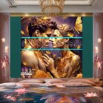 Couple
Love Golden Artistic weather Wall Art Home Decor _10 - Image 2