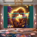 Couple
Love Golden Artistic weather Wall Art Home Decor _100 - Image 2