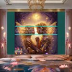 Couple
Love Golden Artistic weather Wall Art Home Decor _15 - Image 2