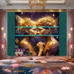 Couple
Love Golden Artistic weather Wall Art Home Decor _16 - Image 2