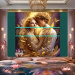 Couple
Love Golden Artistic weather Wall Art Home Decor _18 - Image 2