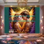 Couple
Love Golden Artistic weather Wall Art Home Decor _19 - Image 2